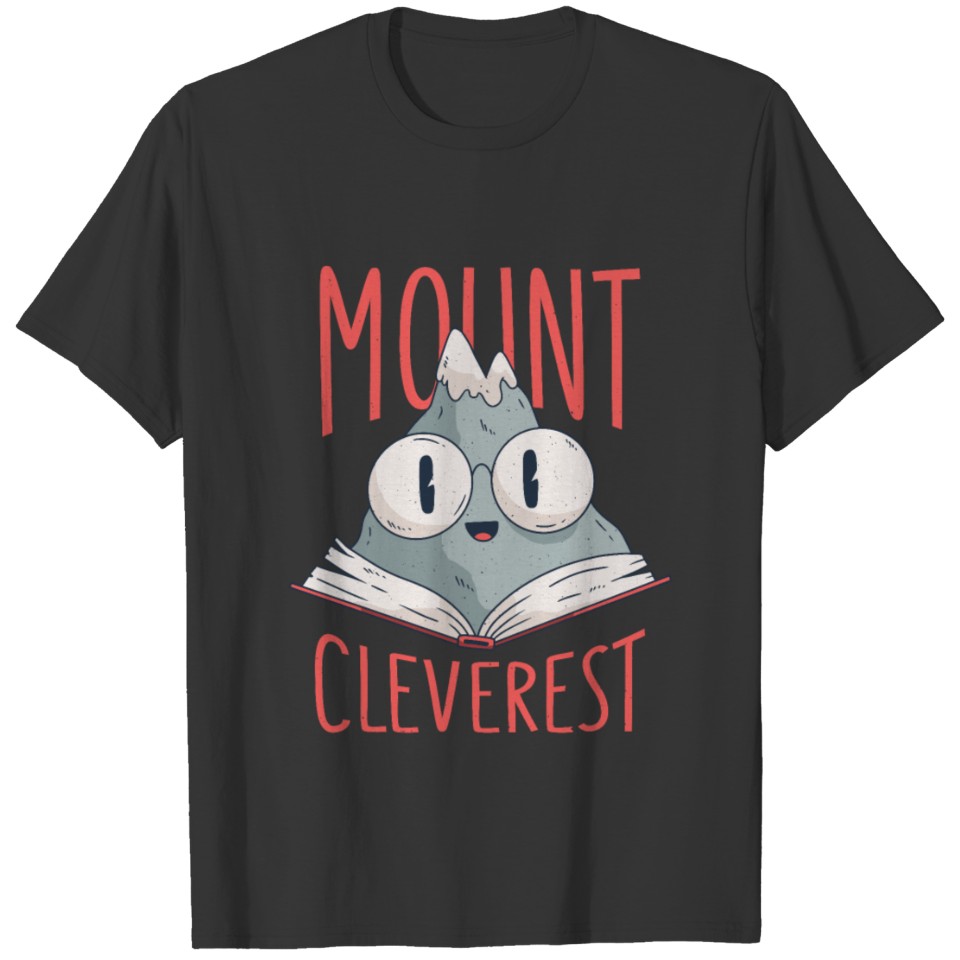 Mount Cleverest Nerd Mountain Everest T-shirt