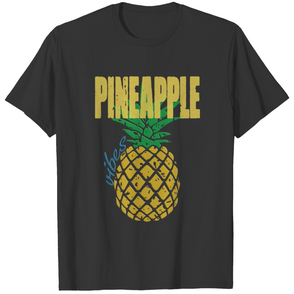 Pineapple Vibes Retro Style T-shirt