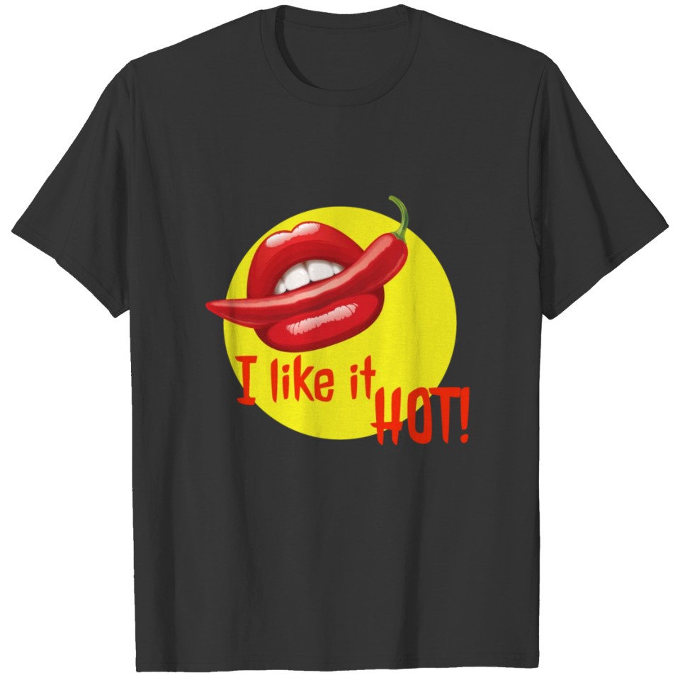 I like it hot pin up lips T-shirt