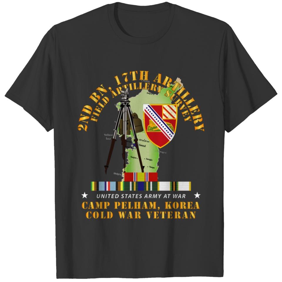 Army - 2Bn, 17th FA - FA Survey w KOREA DEF AFEM T-shirt