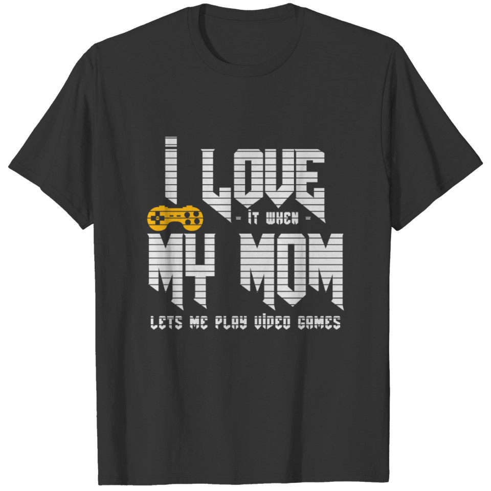 I love Mom, mothersday, birth, giftidea, baby T-shirt