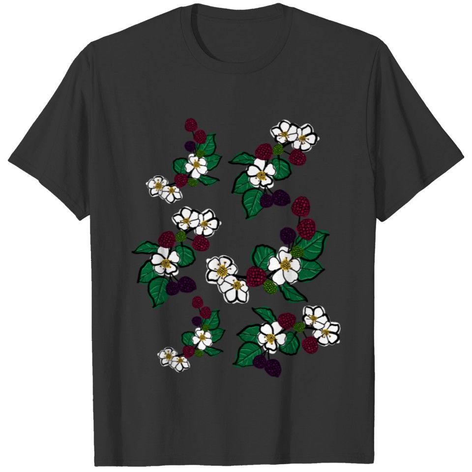 blackberries and blossom T-shirt