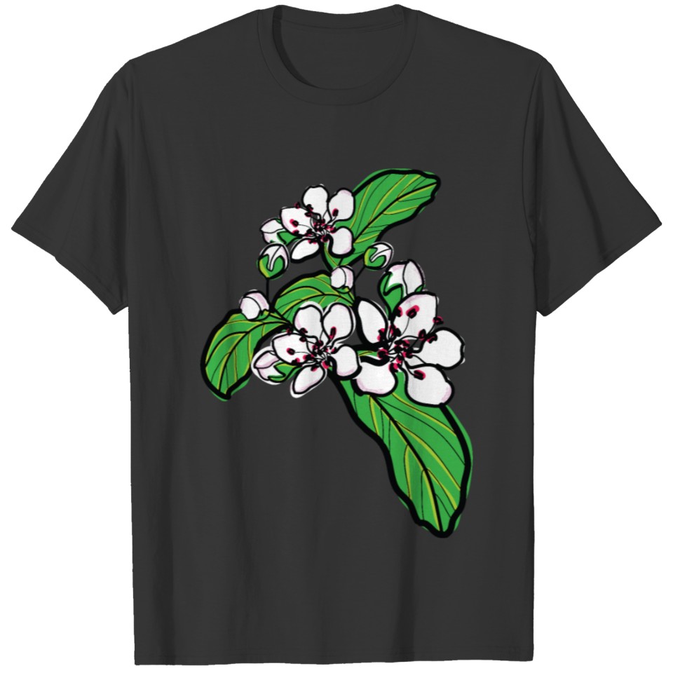 Chokeberries aronia blossom T-shirt