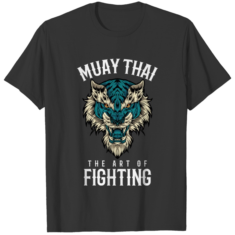 Muay Thai Lion Thai Boxing and Kickboxing T-shirt