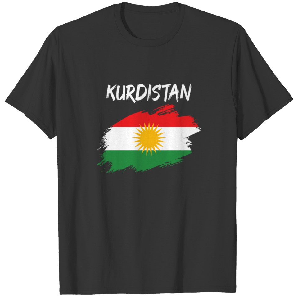 Kurdistan Kurdish flag T-shirt