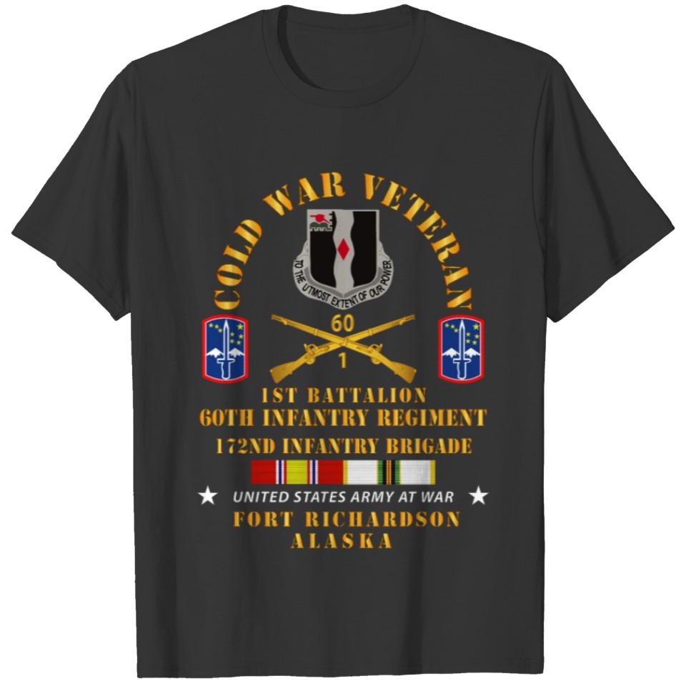 1st Bn, 60th Inf - 172nd In Bde - Ft Richardson AK T-shirt