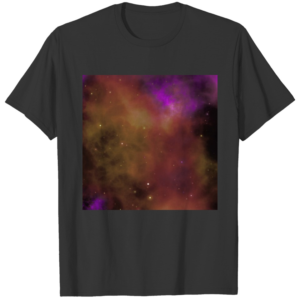 purple blue galaxy nebula sky design T Shirts