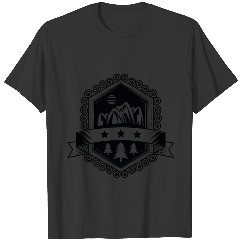 Mountains nature symbol T-shirt