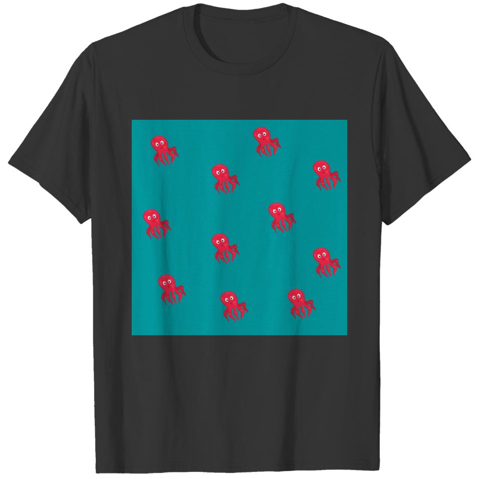 Cute Octopus Pattern T-shirt