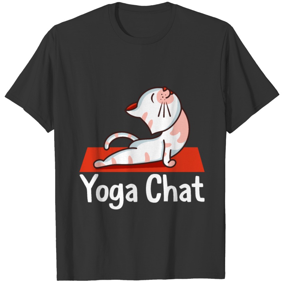 Chat T-shirt Yoga Chat Tee Shirt Pour Femmes T-shirt