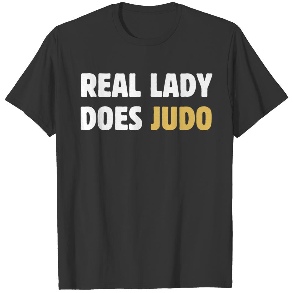 Judo Girl Real Lady Do Judo Wrestling Karate Femin T-shirt