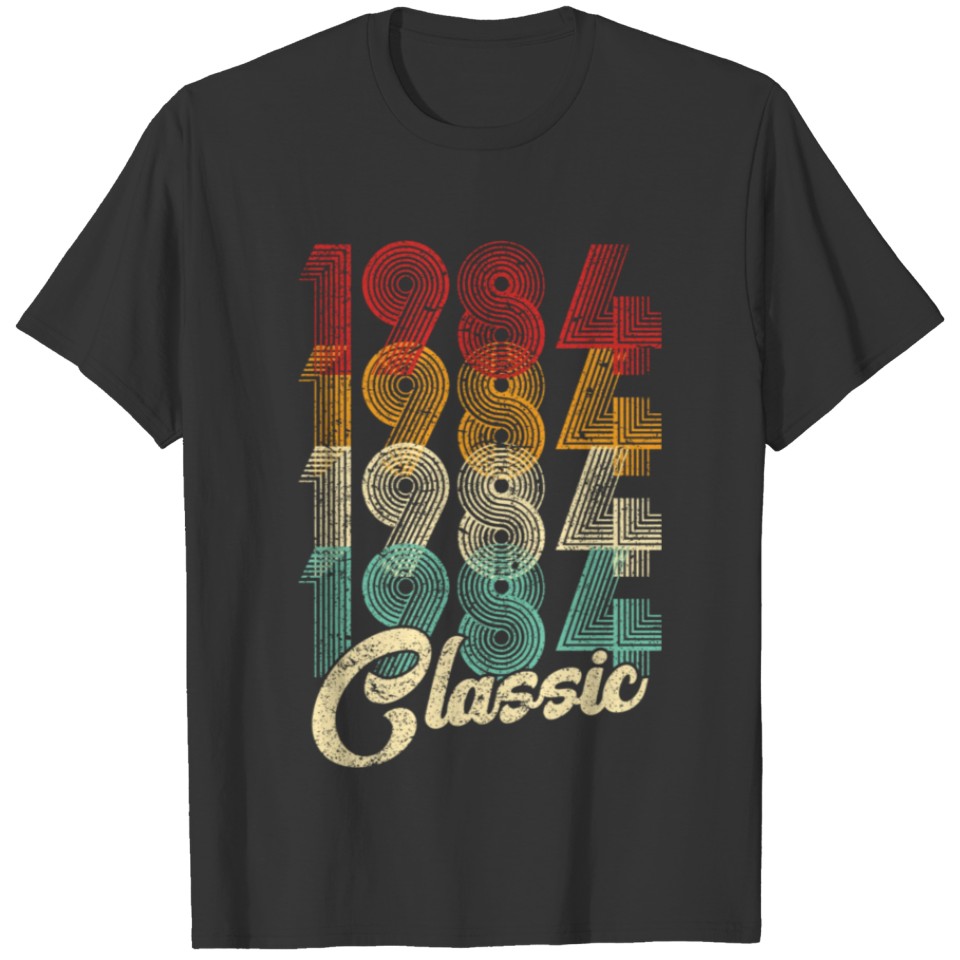 Classic 1984 Vintage 36Th Birthday Men Women birth T-shirt