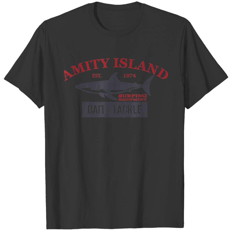 Amity Island Bait and Tackle Retro Fishing T Shirts