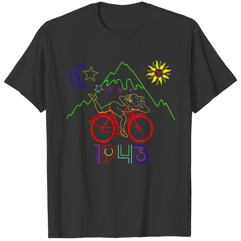 Bicycle Day 1943 LSD Creator TShirt Acid Trip T T-shirt