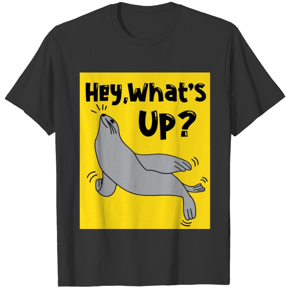 Seal Seal In Retro Style With Saying T-shirt