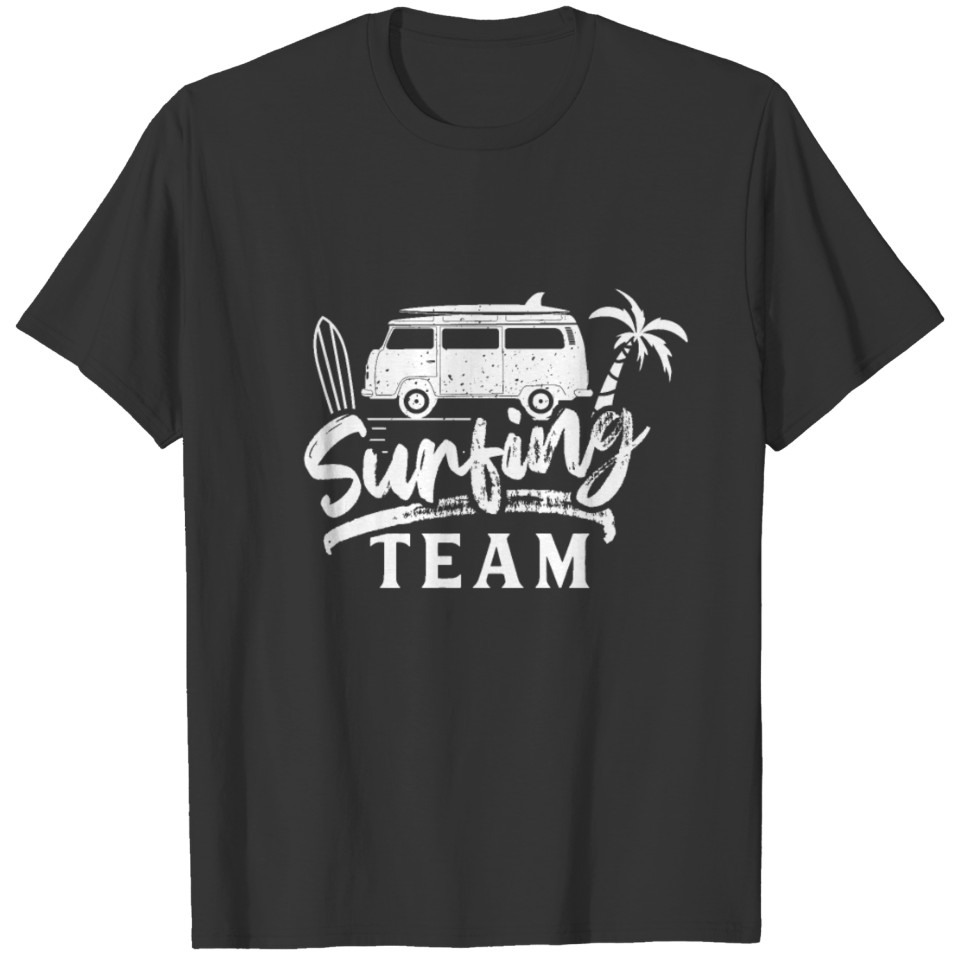Surfing Team Surfboard Surf Wave Surfer T-shirt