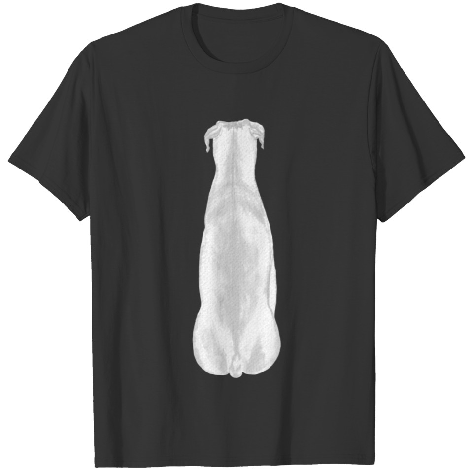 White dog sitting T Shirts
