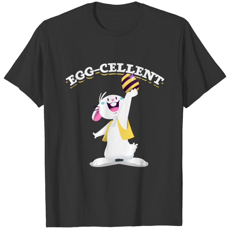 Cute Bunny Easter Egg Collecting Humor T-shirt