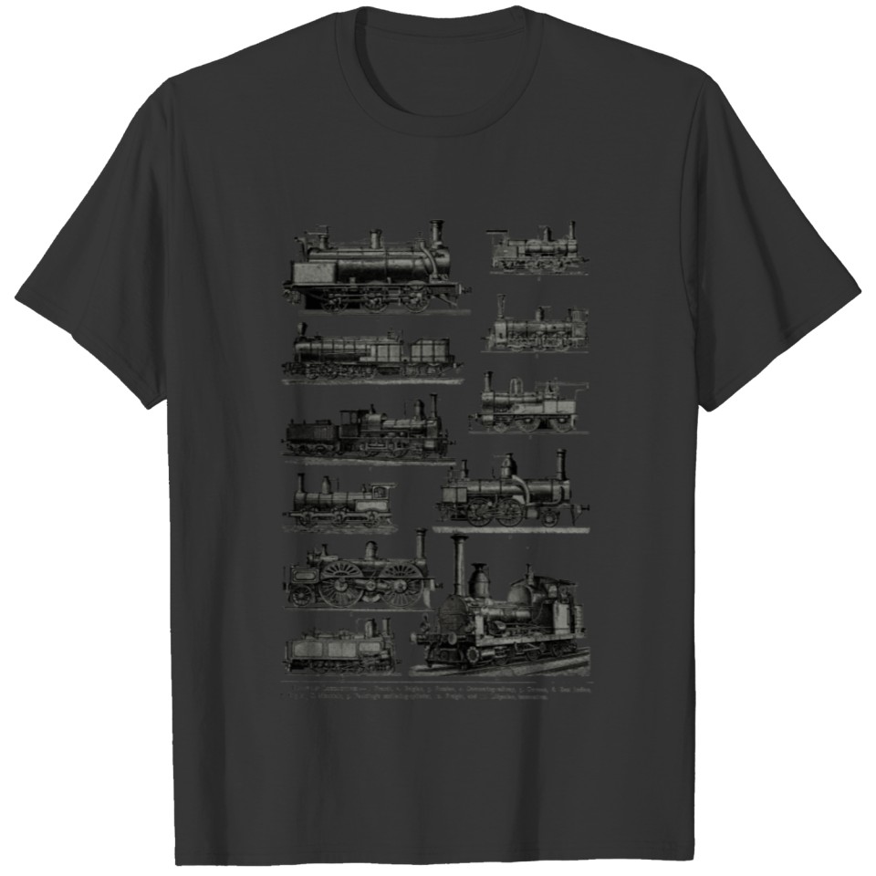 Steam Engine Train Vintage Steam Train Locomotiv b T Shirts