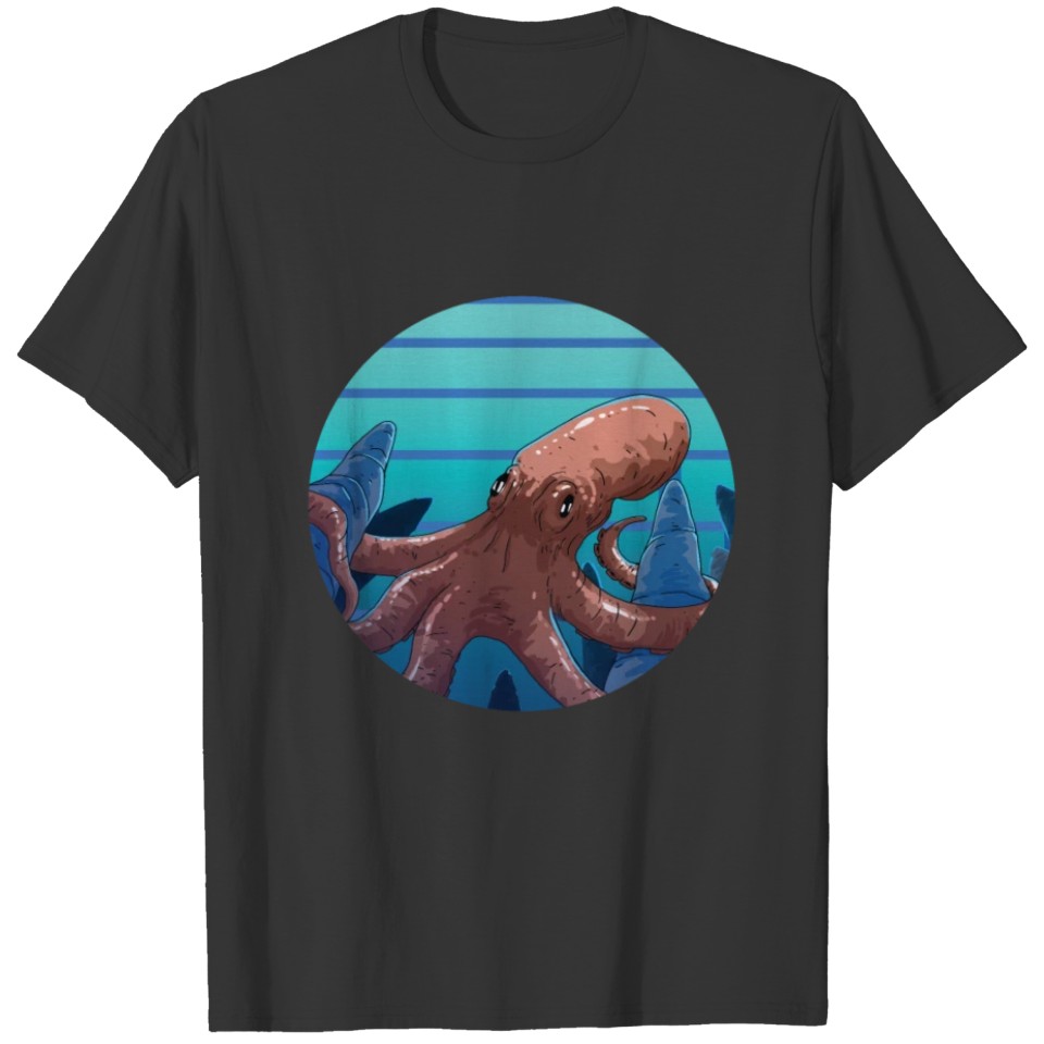 Long Sleeve Octopus Deep Sea Diving T-shirt