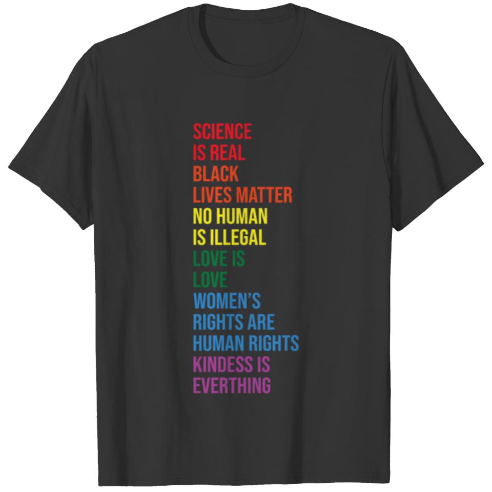 Science is Real Black Lives Matter T-shirt