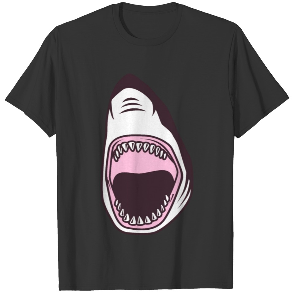 Shark mouth open T-shirt