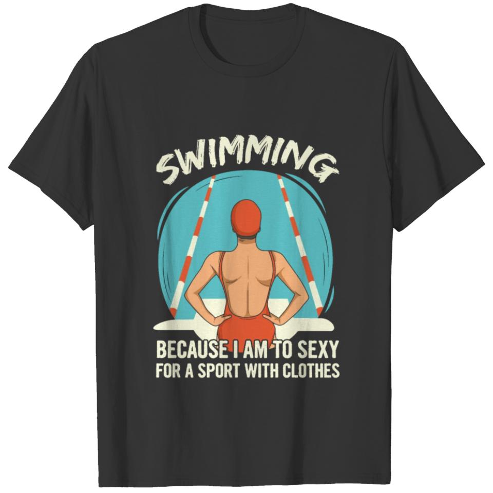Swimming Quote for a Competition Swimmer Girl T-shirt