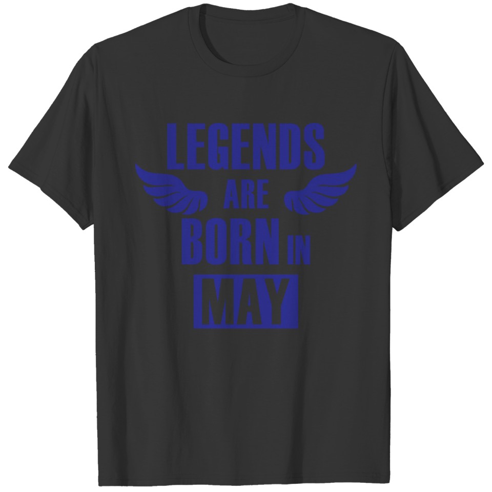 Legends are born in may birthday vintage T-shirt