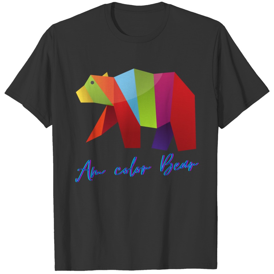 Am color bear T-shirt