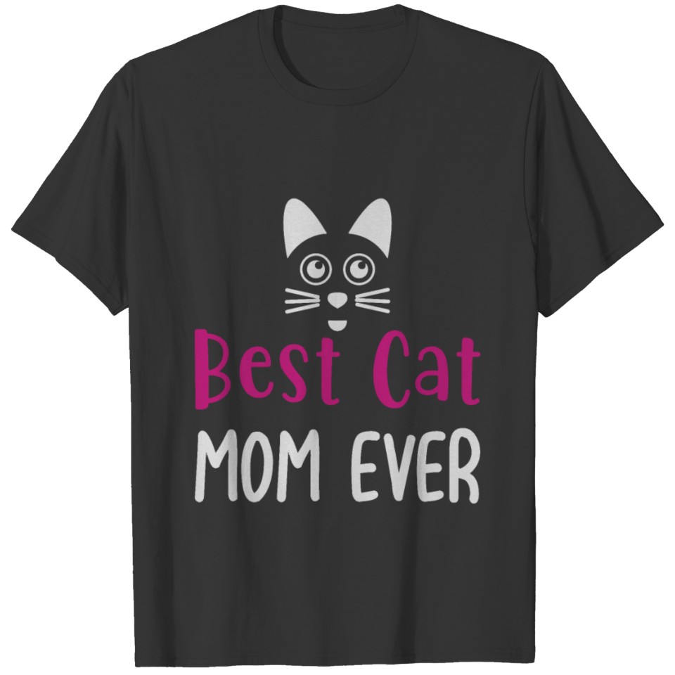366 Cat mom lover kitten lady meow present animal T Shirts