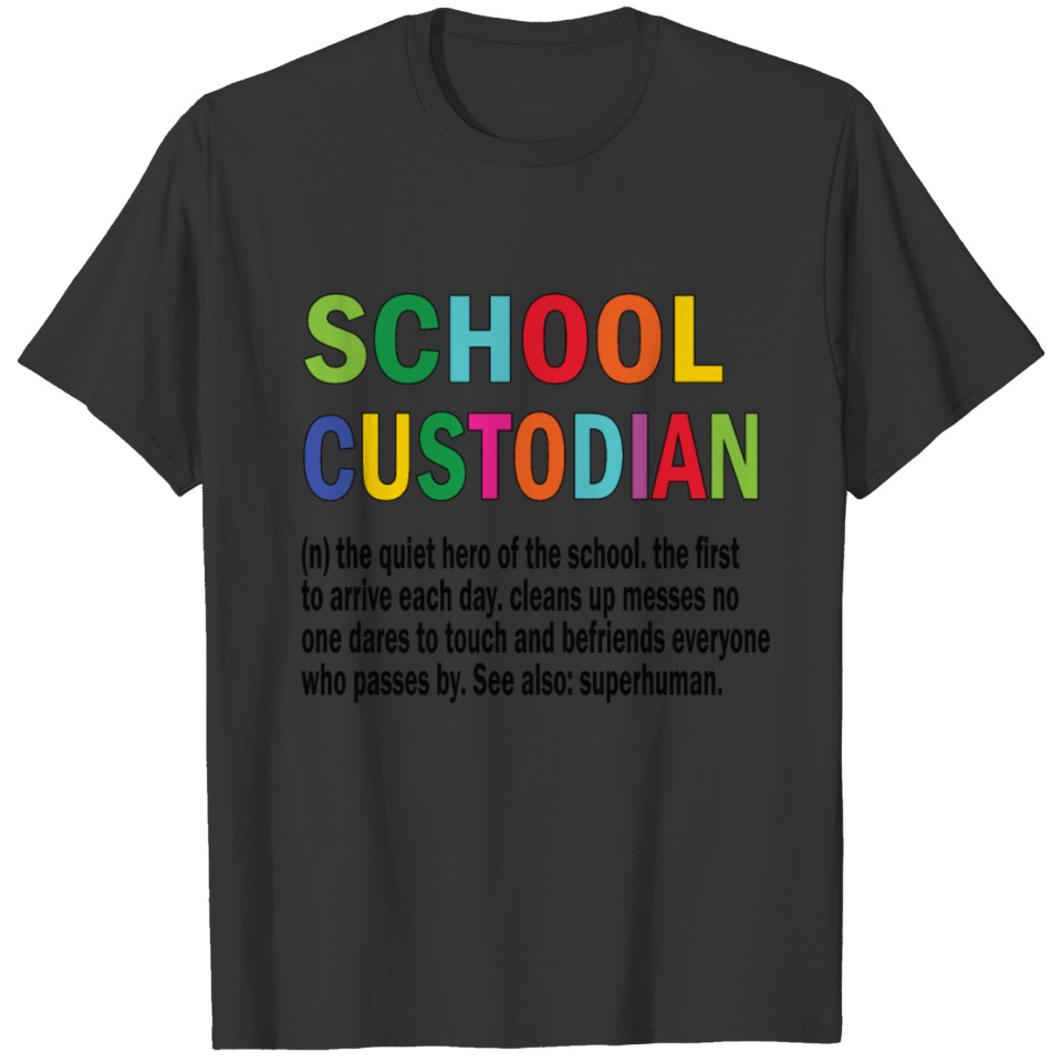 School Custodian Squad School Janitor Appreciation T-shirt
