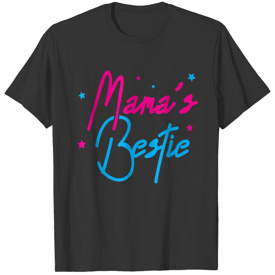 Mama Is My Bestie Mothers Day Wife Mom Daughter Pr T-shirt
