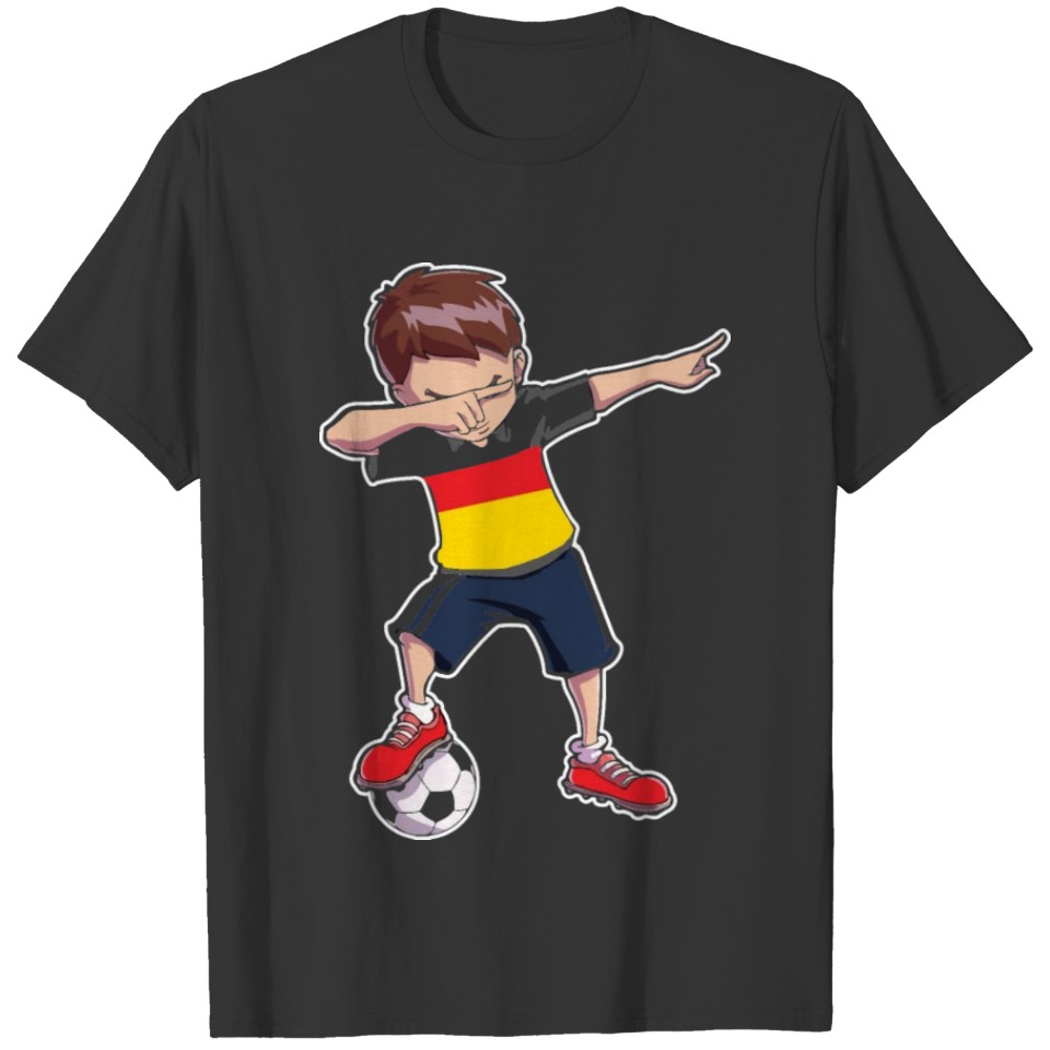 Germany Football Jersey German Soccer Fan Dabbing T-shirt