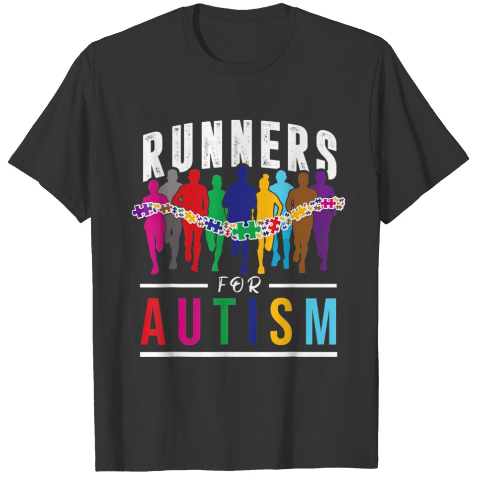 Runners For Autism Autism Awareness Run Race T T-shirt