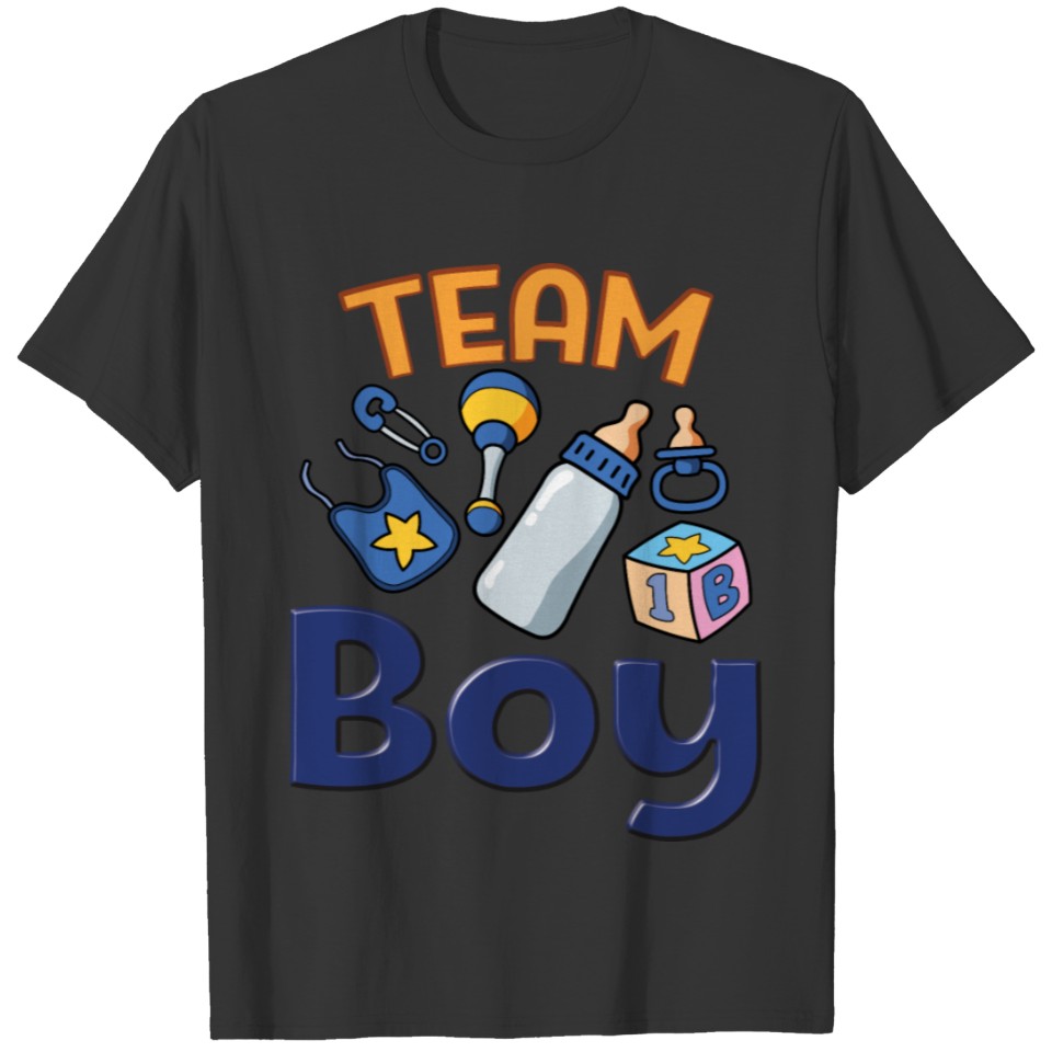 Cute Team Boy, Gender Reveal, It's A Baby Boy T Shirts