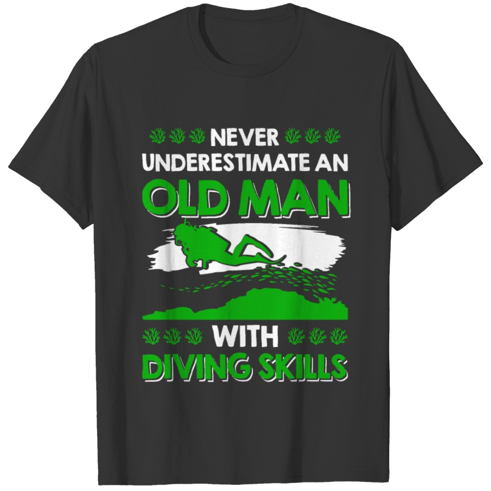 old man diving T-shirt