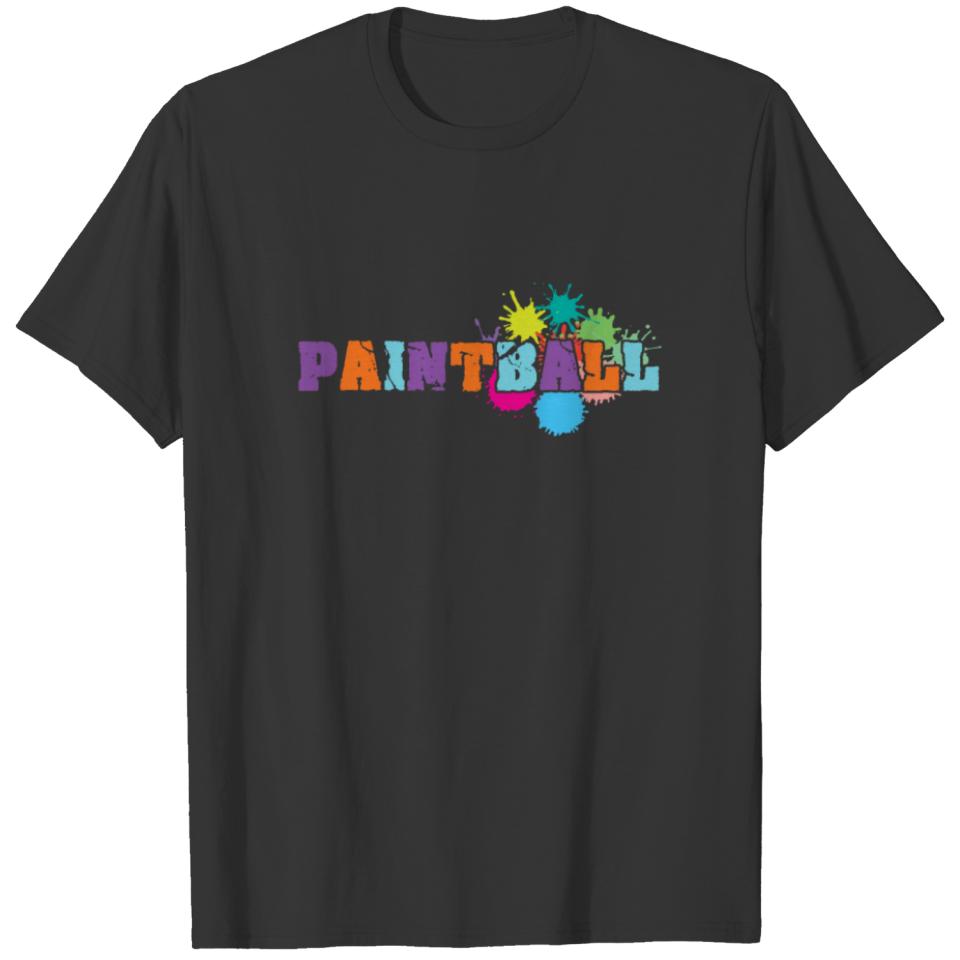 Paintball Color Splat Paintball Game Marker Gift T-shirt