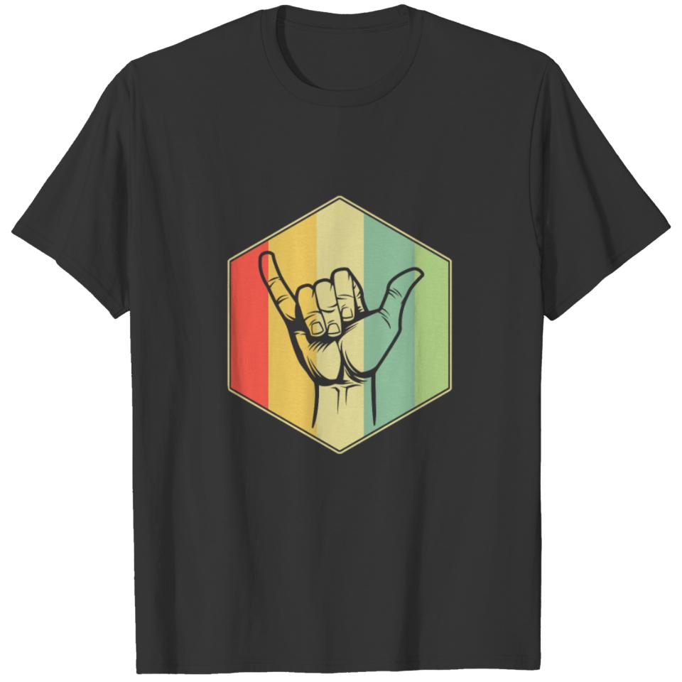 Surf shaka, surf design T-shirt