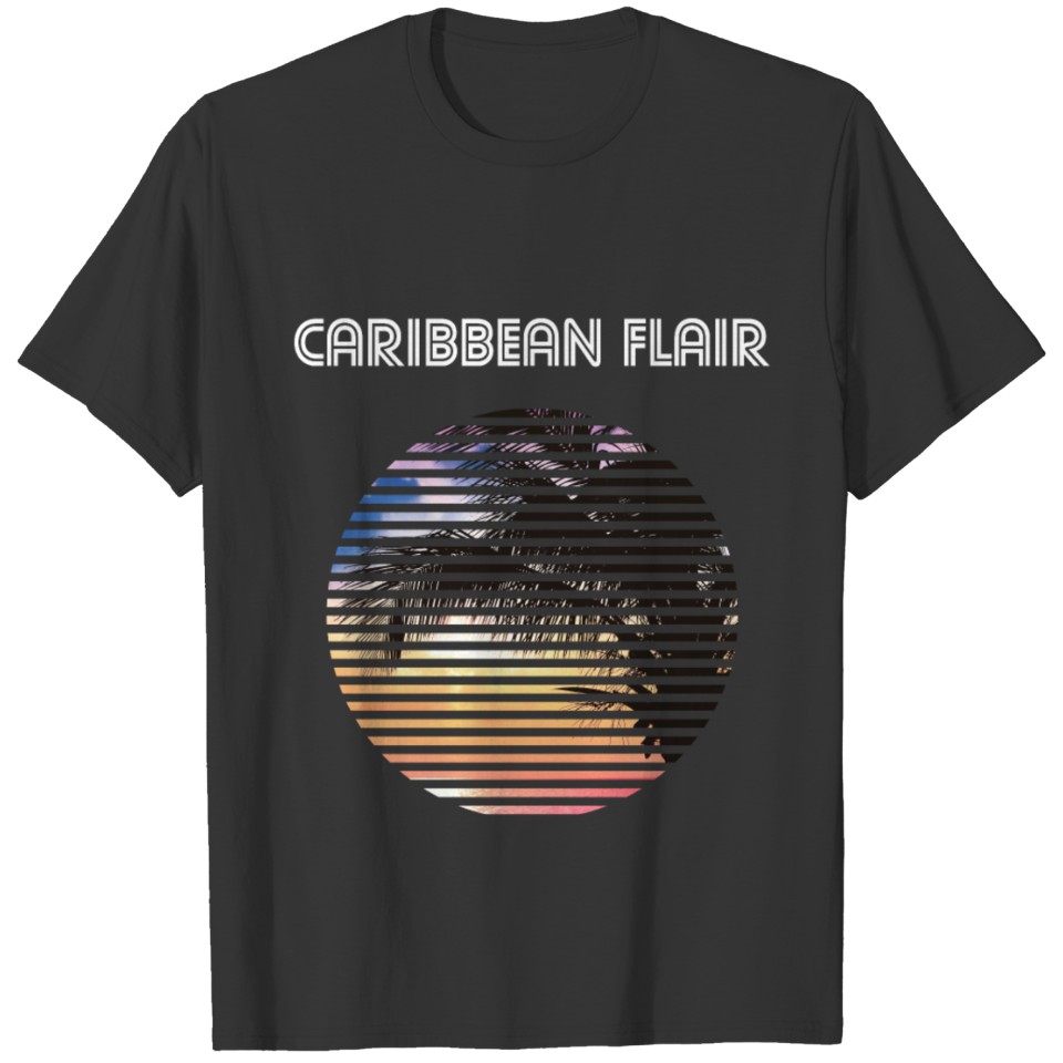 Caribbean Flair Vintage Caribbean Vacation Beach T Shirts