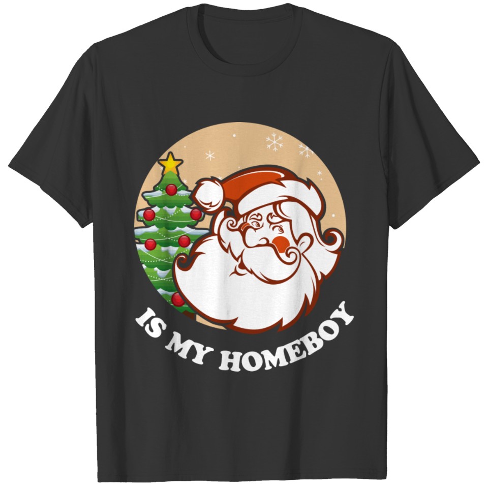 Santa Is My Homeboy Baby Kids Toddlers Christmas G T Shirts