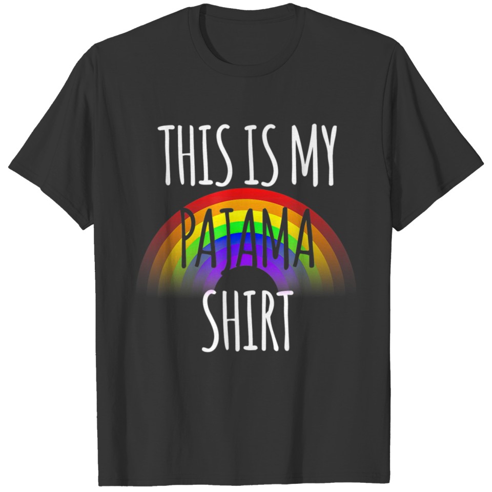 This Is My Pajama Rainbow Flag Lesbian Gay Pride T-shirt
