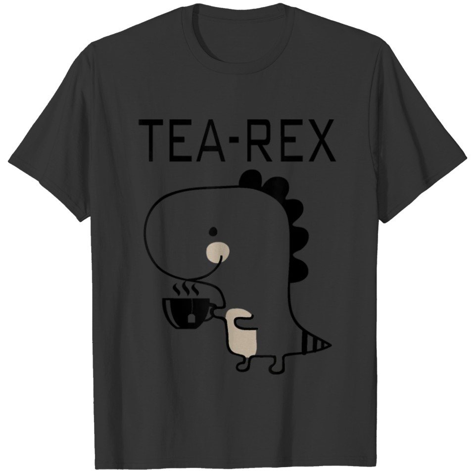 Funny Tea T Rex Dad Mom Boy Girl Birthday Gift T-shirt