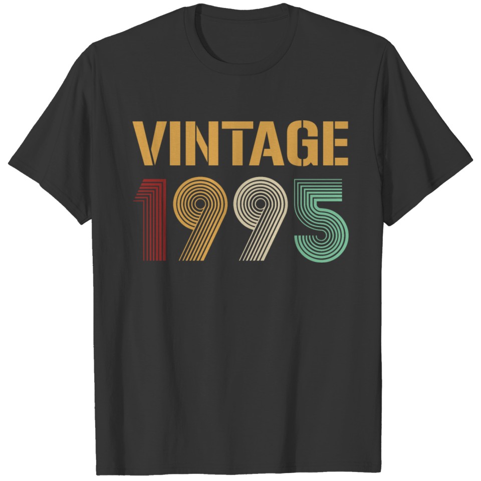 Beautiful Vintage 1995 Birthday Design T-shirt