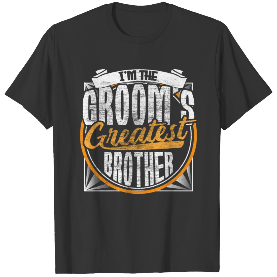 Brother of the Groom party gift idea T-shirt