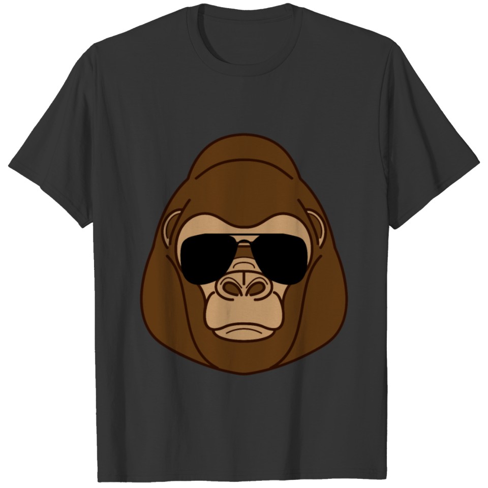 Cool Gorilla With Sunglasses Shades Sun Glasses T-shirt