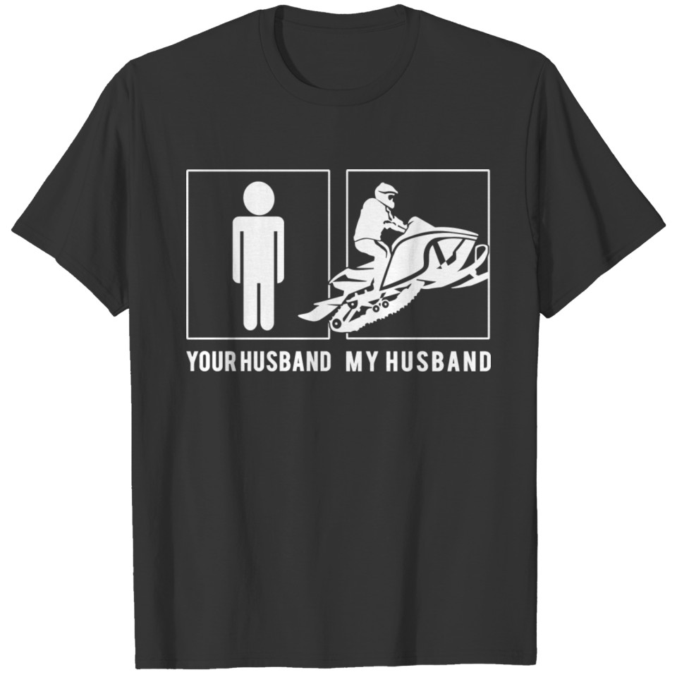 Snowmobile Your Husband My Husband Long Sleeve T S T-shirt