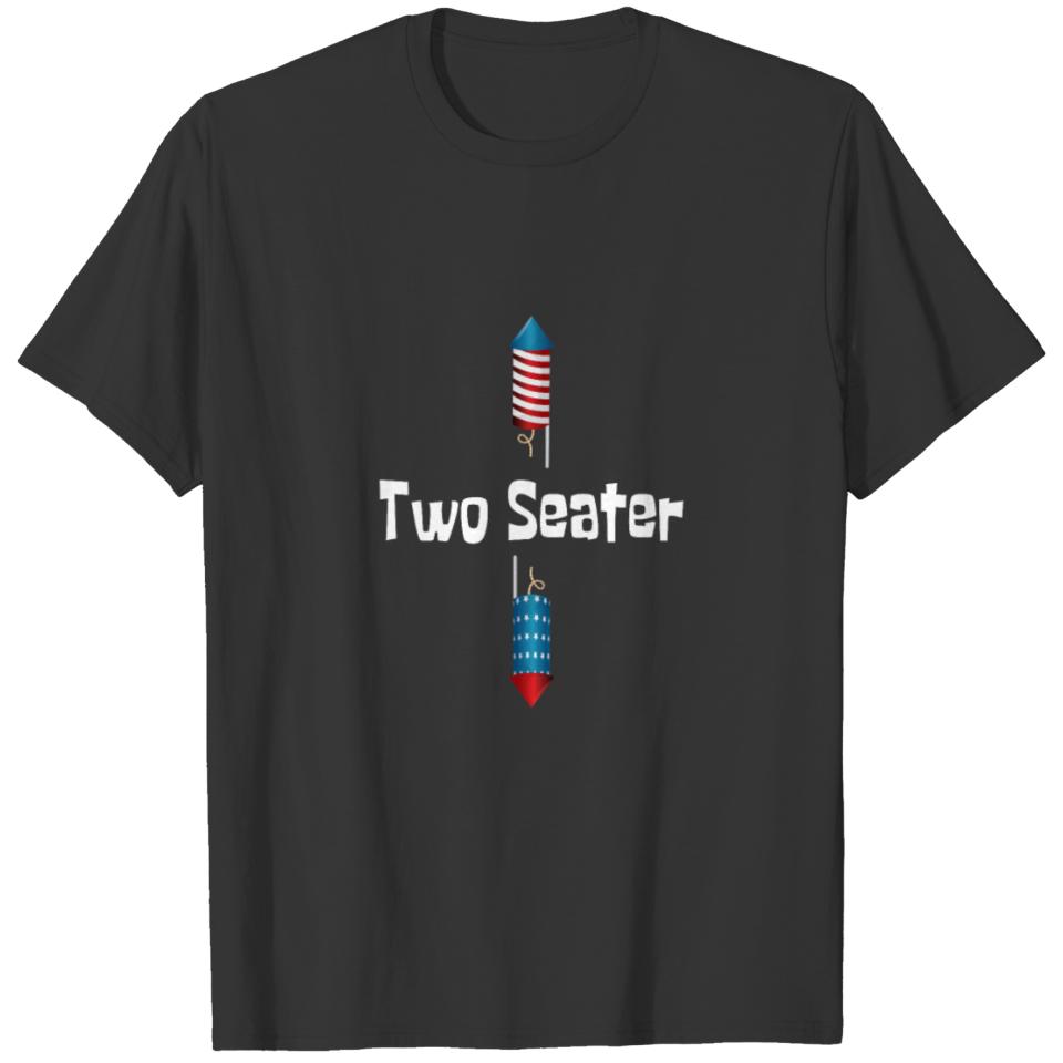 4th Of July Dirty For Men Adult Humor Two Seater T-shirt