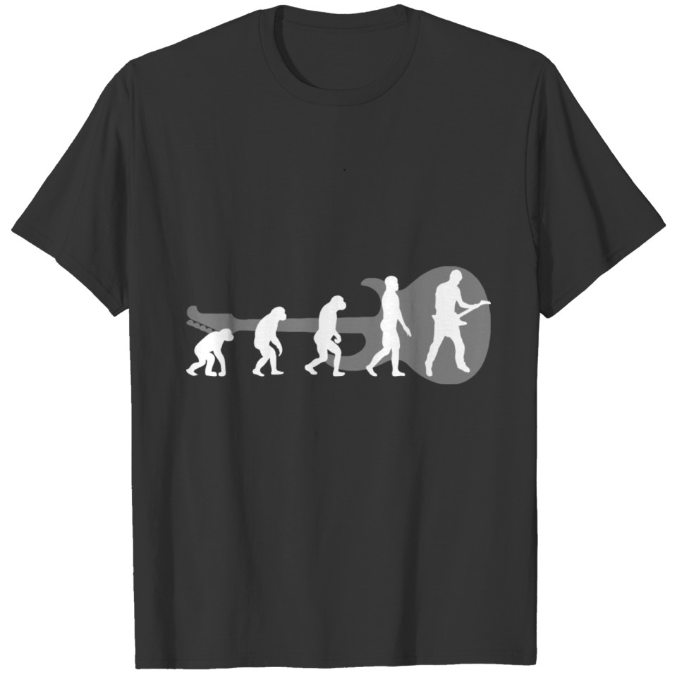Evolution guitar gift music rock concert T-shirt