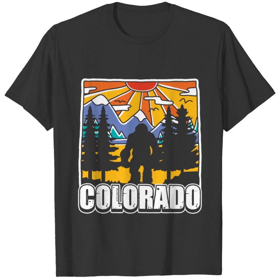 Bigfoot Colorado US State Lover Fan Gift T-shirt