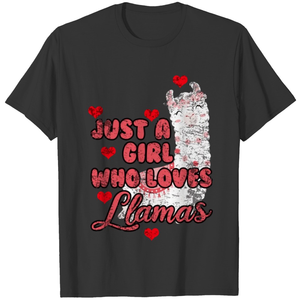 Just A Girl Who Loves Llamas T-shirt